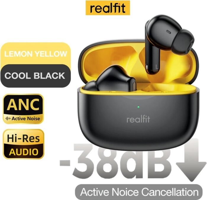 Draadloze Bluetooth Oordopjes - Active Noise Cancelling - 26u speeltijd - HiFi - Stereo - HD - Oplaadbare Case
