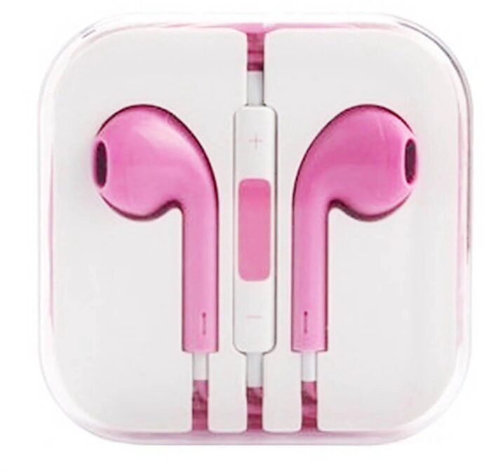 Hoofdtelefoon - 3.5 mm aux aansluiting - Oortelefoon met Microfoon - Koptelefoonaansluiting - Stereo - Roze