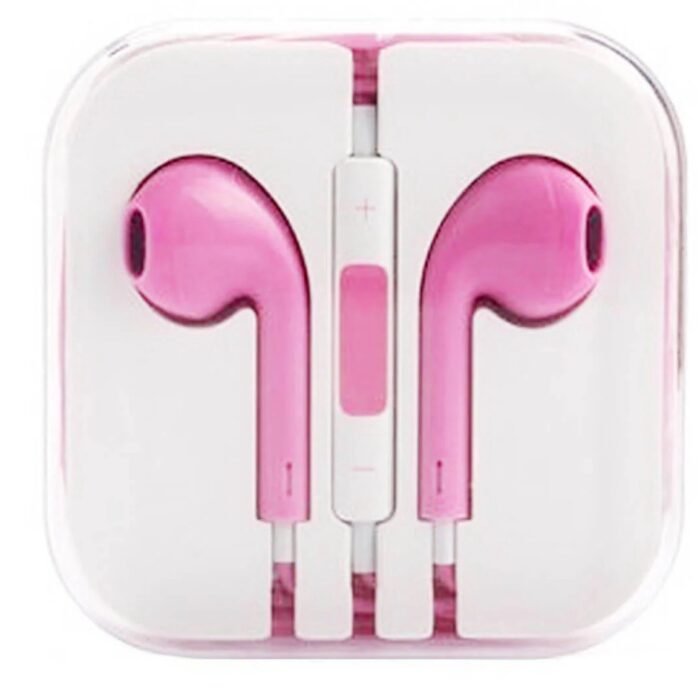 Hoofdtelefoon - 3.5 mm aux aansluiting - Oortelefoon met Microfoon - Koptelefoonaansluiting - Stereo - Roze