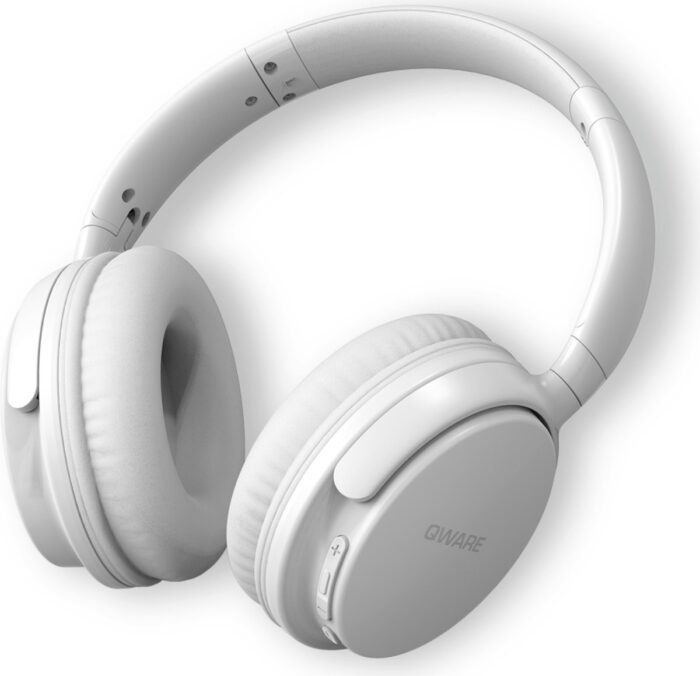 Qware Sound - Koptelefoon Kinderen - Koptelefoon Volwassenen - Koptelefoon Draadloos – Draadloos - Wireless - Bluetooth - Headphone Bluetooth - Wit