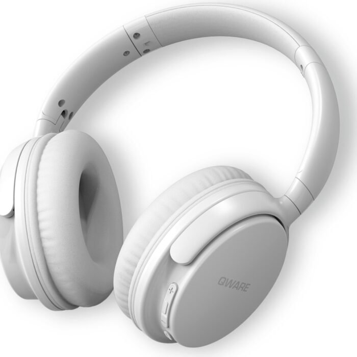 Qware Sound - Koptelefoon Kinderen - Koptelefoon Volwassenen - Koptelefoon Draadloos – Draadloos - Wireless - Bluetooth - Headphone Bluetooth - Wit