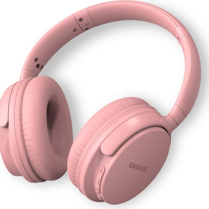 Qware Sound - Koptelefoon Kinderen - Koptelefoon Volwassenen - Koptelefoon Draadloos – Draadloos - Wireless - Bluetooth - Headphone Bluetooth - Roze
