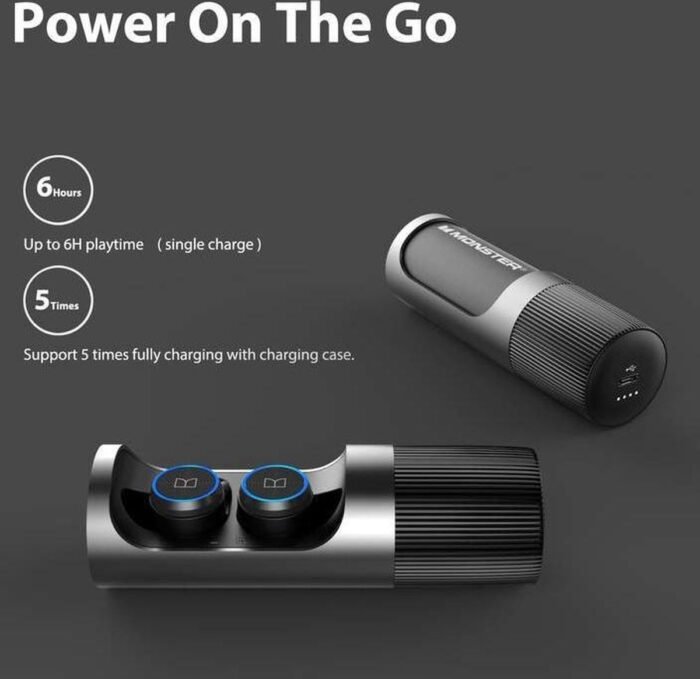 Monster Clarity 101 Airlinks Draadloze in-ear oordopjes - Zwart