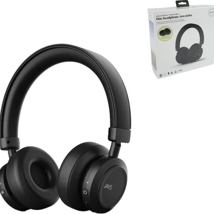 JAYS T00257 hoofdtelefoon/headset Hoofdtelefoons Draadloos Hoofdband Oproepen/muziek Micro-USB Bluetooth Zwart