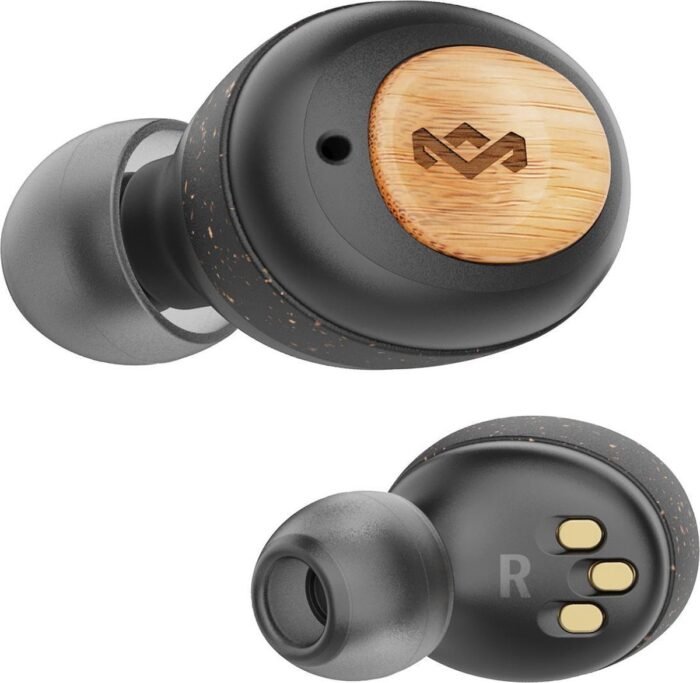 House of Marley Champion Volledig Draadloze Oordopjes - Bluetooth Oordopjes - 8 uur Speeltijd - Duurzaam gemaakt - Compacte oplaadcase - Bamboe