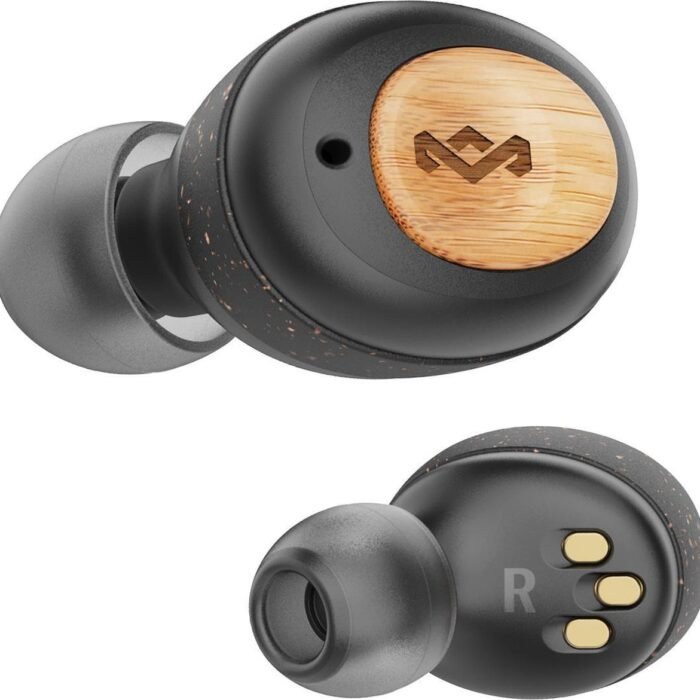 House of Marley Champion Volledig Draadloze Oordopjes - Bluetooth Oordopjes - 8 uur Speeltijd - Duurzaam gemaakt - Compacte oplaadcase - Bamboe