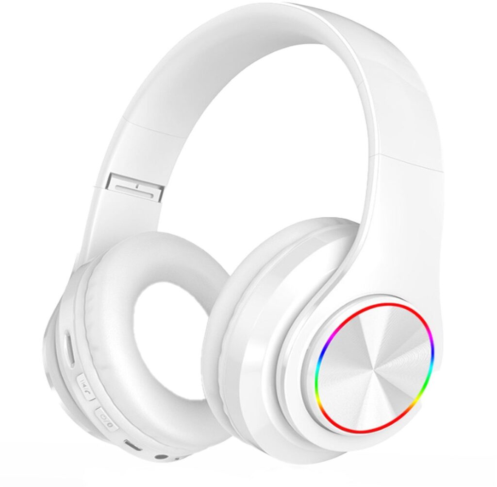 KINSI Gaming Headset met Bluetooth 5.3 - Draadloze Hoofdtelefoon met 3 Verbindingsmodi (Bluetooth/TF-Kaart/AUX) - 50mm Drivers & Ruimtelijk Geluid