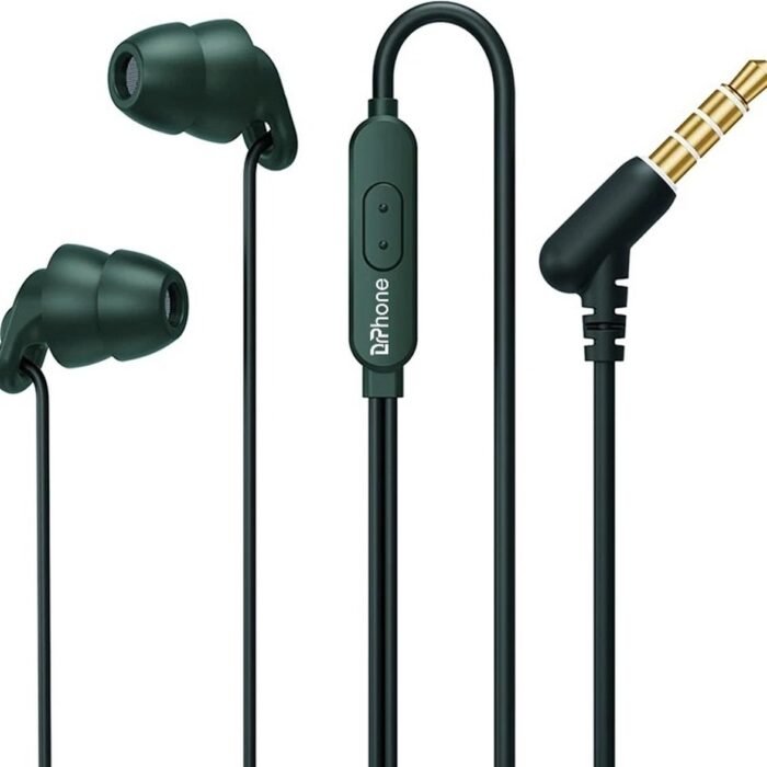 DrPhone SilencePro - Comfortabele 3.5mm Jack - In-Ear Oordoppen met Passieve Ruisonderdrukking en Kristalhelder Geluid - Groen
