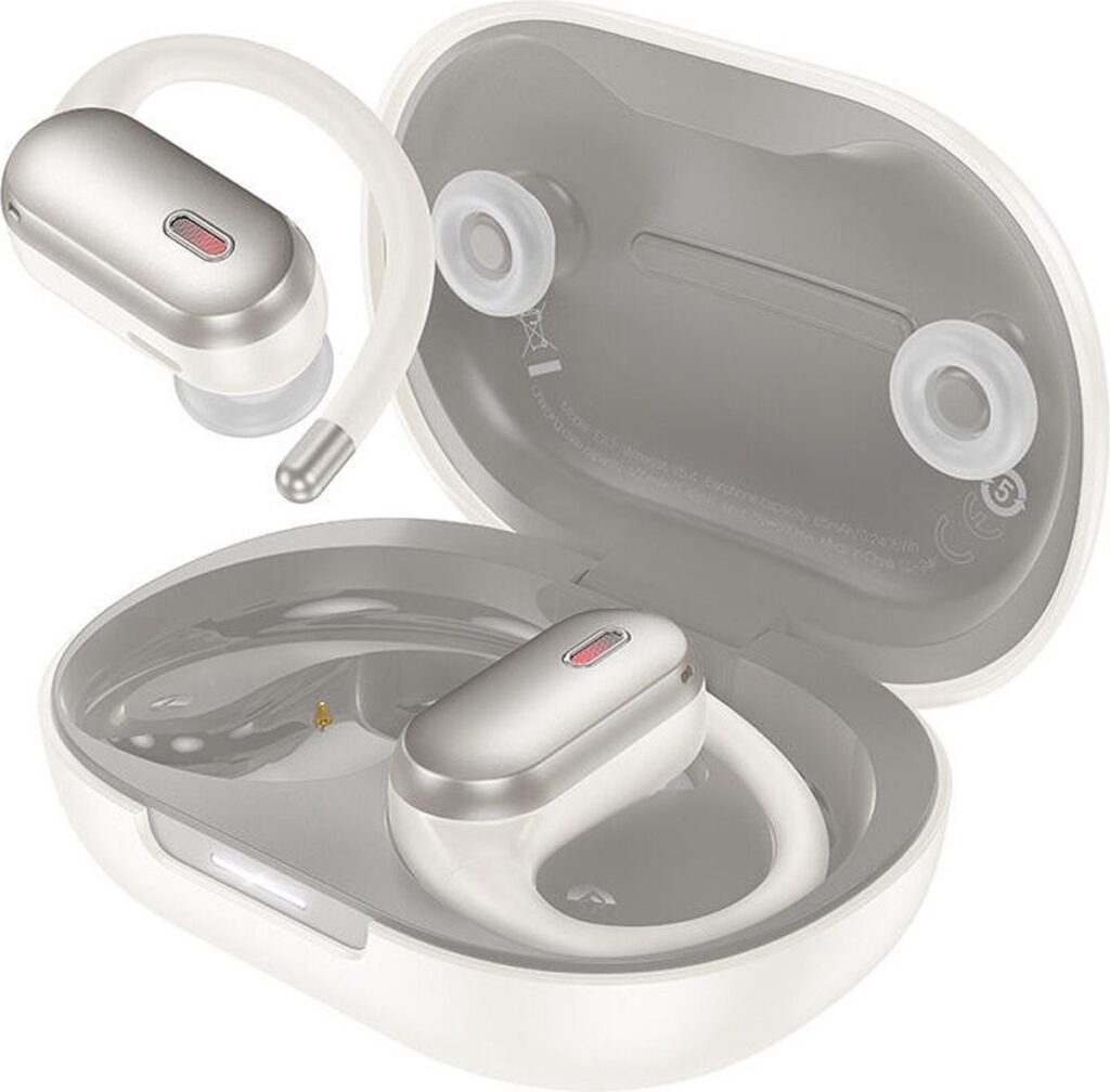 Hoco EA7 TWS Headset ANC/ENC Noise Cancelling Open-Ear Draadloze Oordopjes Beige