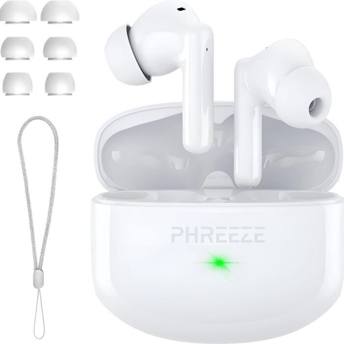 Phreeze TWS6 Pro Draadloze Oordopjes – Bluetooth 5.3 – Noise Cancelling – 30 uur Speeltijd – Wireless Earbuds – Oortjes Draadloos - USB C