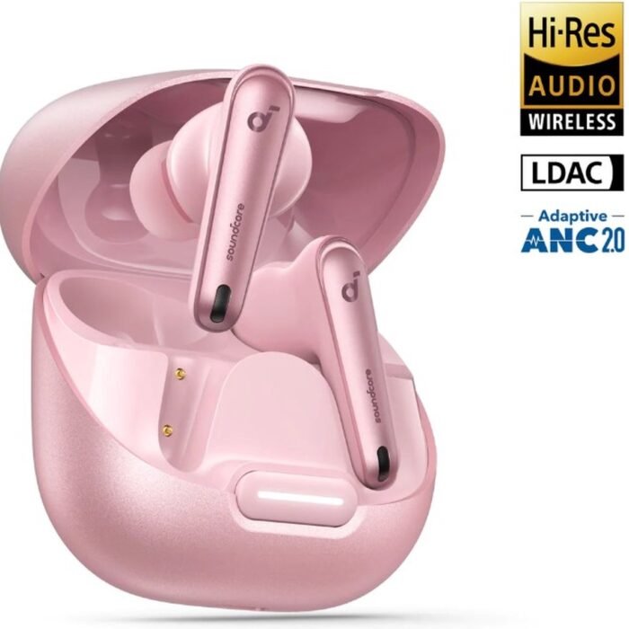 soundcore Liberty 4 NC - Wireless Noise Cancelling Earbuds (Roze) - 98.5% Noise Reduction - draadloze oordopjes - Adaptive Noise Cancelling to Ears and Environment - Hi-Res Sound - 50H Battery