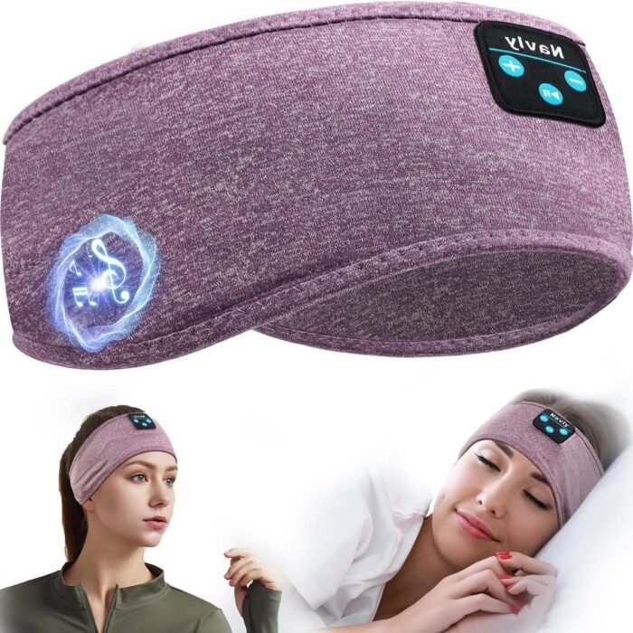 Bluetooth hoofdband hoofdtelefoon - ultralange speeltijd - slaaphoofdtelefoon met ingebouwde HD HiFi-luidsprekers - perfect voor slaaptraining yoga - zwart
