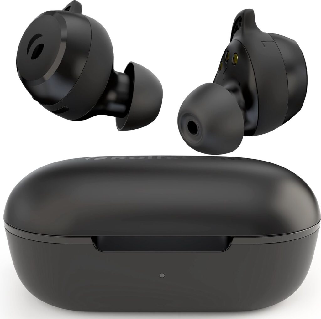 Rolfstone Nova Sport - Volledig Draadloze Oordopjes – Zweet- en regenbestendig - EXTRA BASS - USB-C - Touch - Wingtips - Sport oortjes - Bluetooth oordopjes - Blijven altijd zitten - Qi Draadloos opladen - 7u op 1 lading