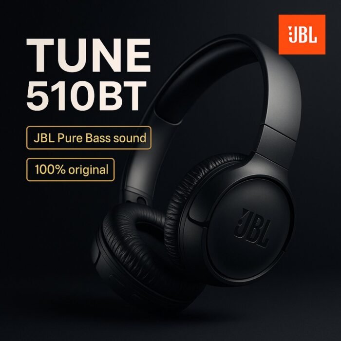 JBL T510BT Bluetooth 5.0 HIFI Muziek Draadloze Bluetooth-headset met microfoon (blauw)
