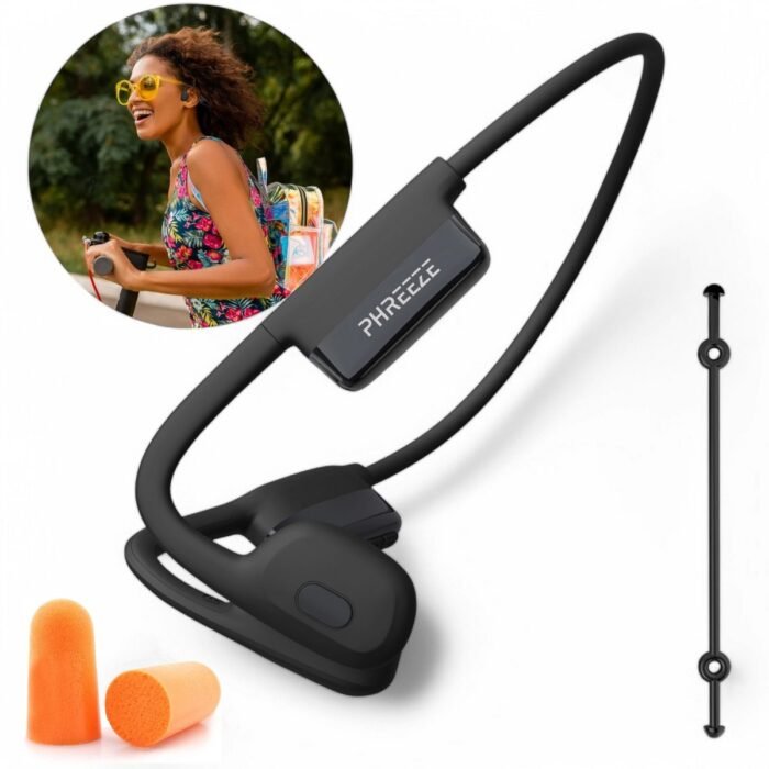 Bone Conduction Headphone - Dual Microfoon - Bluetooth 5.3 - IPX6 Waterdicht - Open Ear Sport Oordopjes voor Hardlopen, Sporten, Fietsen