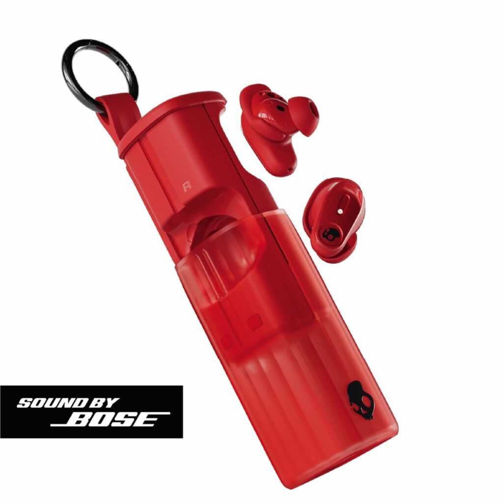 Skullcandy Method 360 ANC - Draadloze Oordopjes - Sound by Bose - Oortjes Draadloos - Geschikt voor Apple & Android - Active Noise Cancelling Oordopjes - Rood