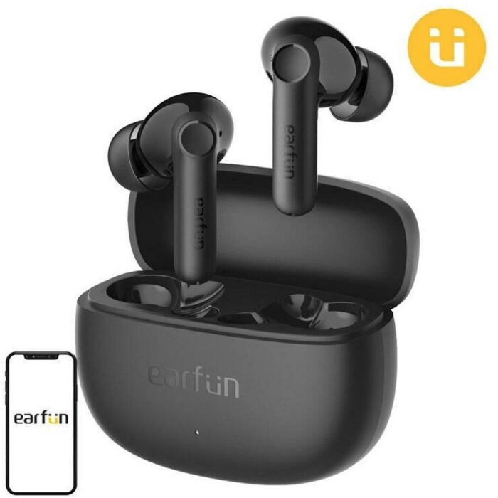 Earfun - Air Life - Zwart - Earbuds - Oordopjes - Powerfull bass - 4-mic AI for call - Game mode - Bluetooth 5.4 - 3x eartips - IPX5 water resistent