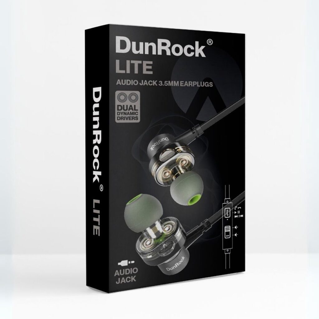 DunRock Lite - oordopjes met draad - USB C oortjes