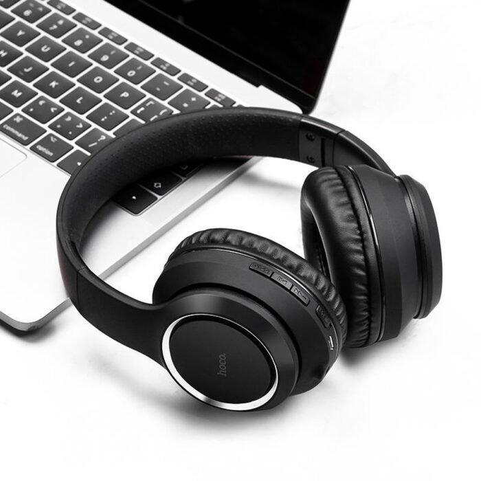 Hoco W28 Zwart – Bluetooth Koptelefoon Over Ear - Draadloze Koptelefoons - Koptelefoon met Microfoon - Universeel - Apple en Android