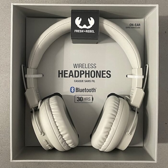 Fresh 'n Rebel Koptelefoon grijs draadloos Bluetooth - Draadloze koptelefoon grijs on ear - 30 uur speeltijd - volledig opgeladen in 2 uur