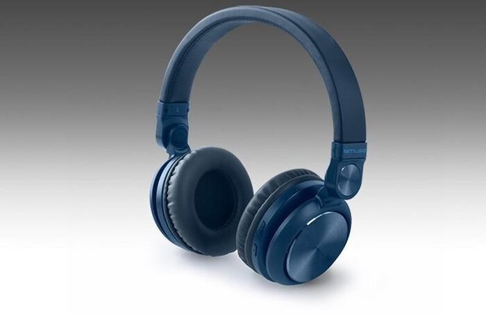 Muse M-276BTB - Draadloze bluetooth hoofdtelefoon, blauw