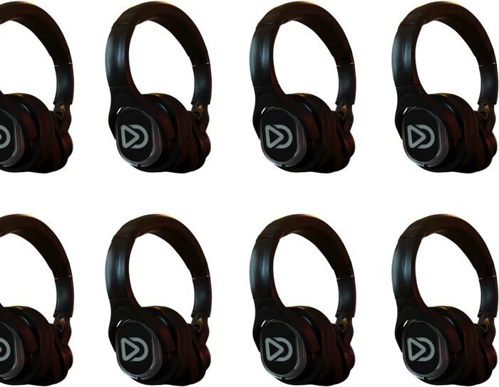 Dolly Digital set: 10x stuks type RD-Pro oplaadbare Silent Disco koptelefoons | Dolly Digital© original
