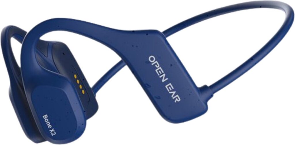 Soundvibe® Bone Conduction Headphone Blauw - Sporthoofdtelefoon - Sport oortjes - Draadloze oordopjes - Waterbestendig - 8GB Interne Geheugenkaart - Sport Koptelefoon - Voor alle Telefoons en Laptops - Hardloop Oortjes - Wireless Earphones