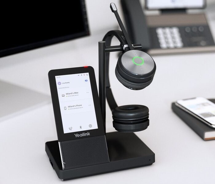 Bluetooth Headset with Microphone Yealink WH66 DUAL TEAMS Black