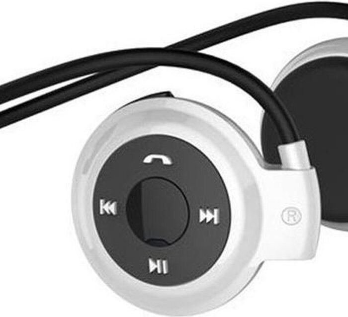 Draadloze Sport Oordopjes - Bluetooth Oortjes voor Hardlopen - On-ear Koptelefoon Zilver