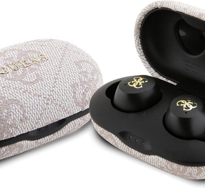 Guess True Wireless 4G Metal Bluetooth In-Ear Oordopjes - Roze