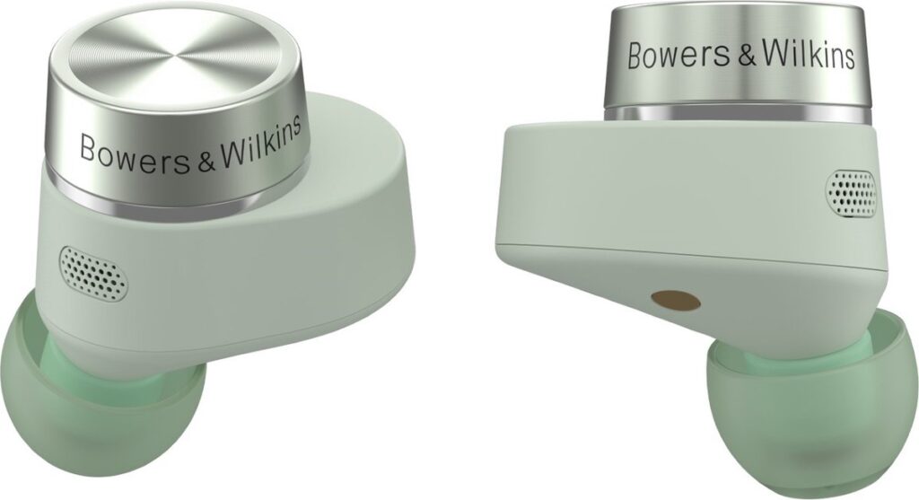 Bowers & Wilkins PI5 S2 Bluetooth oordopjes met Noise Cancelling, Meeslepend geluid en Draadloos opladen - Sage Green