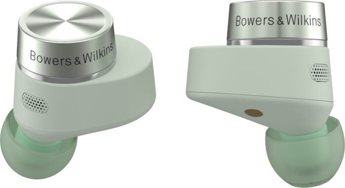 Bowers & Wilkins PI5 S2 Bluetooth oordopjes met Noise Cancelling, Meeslepend geluid en Draadloos opladen - Sage Green