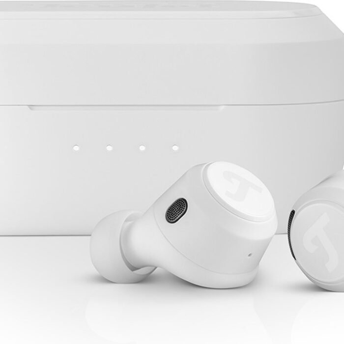 Teufel REAL BLUE TWS 3 - Draadloze oortjes met hybride Active Noise Cancelling - Bluetooth 5.3 met AAC - Spatwaterbescherming IPX4 - Oplaadcase - pure white