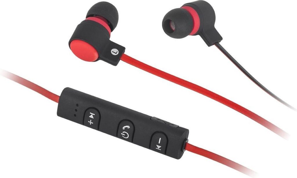 Krüger&Matz KMP70BT - Wireless en spatwaterdichte sport in-ear phones - rood