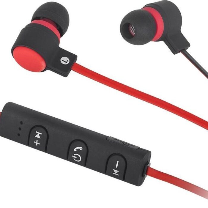 Krüger&Matz KMP70BT - Wireless en spatwaterdichte sport in-ear phones - rood