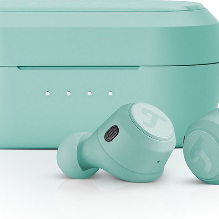 Teufel REAL BLUE TWS 3 - Draadloze oortjes met hybride Active Noise Cancelling - Bluetooth 5.3 met AAC - Spatwaterbescherming IPX4 - Oplaadcase - misty green