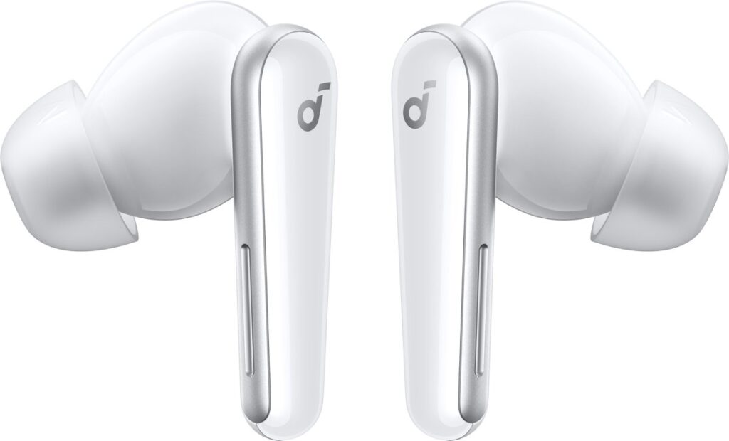 soundcore Liberty 5 by Anker, draadloze oordoppen met noise-cancelling, 2x sterkere stemonderdrukking, realtime adaptieve noise canceling, snelladen, Dolby Audio, heldere gesprekken met 6 microfoons en AI, lange batterijduur