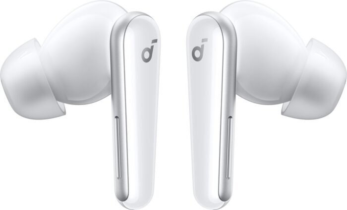 soundcore Liberty 5 by Anker, draadloze oordoppen met noise-cancelling, 2x sterkere stemonderdrukking, realtime adaptieve noise canceling, snelladen, Dolby Audio, heldere gesprekken met 6 microfoons en AI, lange batterijduur