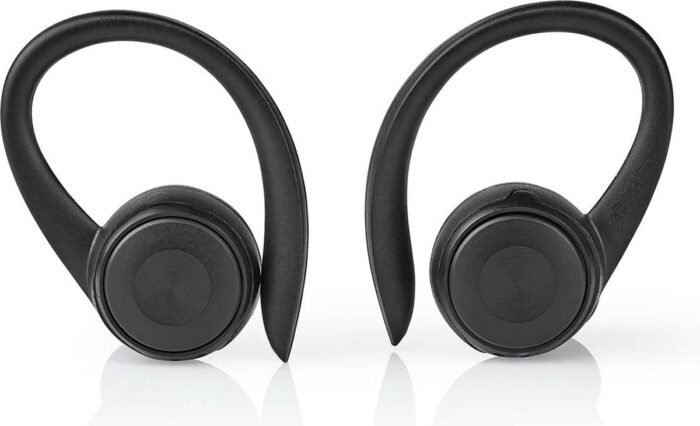 Nedis Volledig Draadloze Oordopjes - Bluetooth - Maximale batterijduur: 4 uur - Drukbediening - Charging case - Ingebouwde microfoon - Ondersteuning voor spraakbesturing - Oorhaken - Zwart