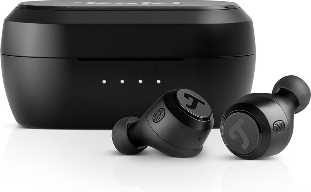 Teufel REAL BLUE TWS 3 - Draadloze oortjes met hybride Active Noise Cancelling - Bluetooth 5.3 met AAC - Spatwaterbescherming IPX4 - Oplaadcase - night black