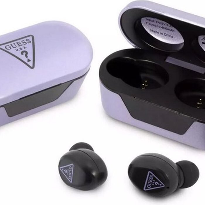 Guess True Wireless Universele Bluetooth In-Ear Oordopjes - Zwart/Paars