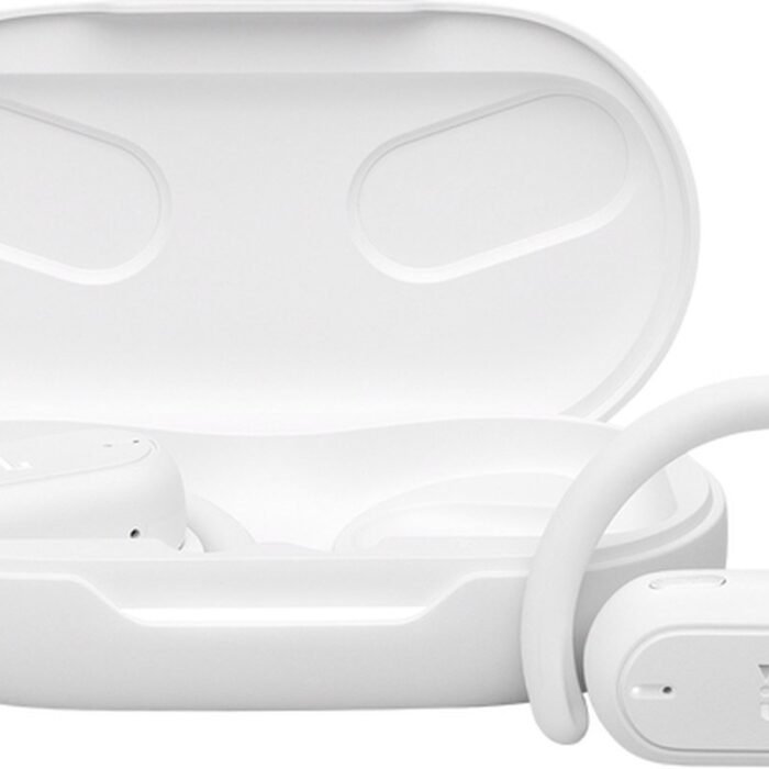 JBL Soundgear Sense - Volledig draadloze open-ear oordopjes met oorhaak - Wit