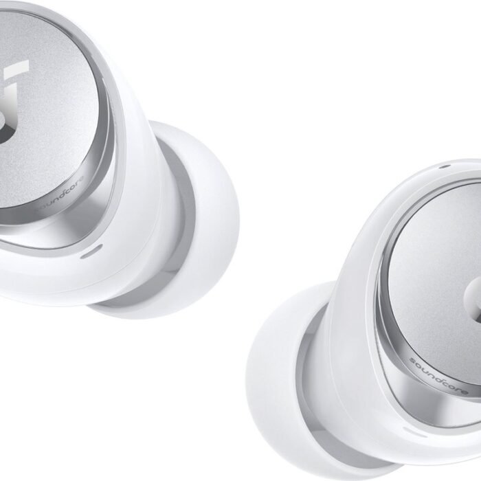 Soundcore by Anker Space A40 Adaptief Actief Ruisonderdrukkende Draadloze Oordopjes , 50H Totale speeltijd, 10H Single Charge speeltijd, LDAC Hi-Res Sound, Comfortabele pasvorm, 6 microfoons, Draadloos Opladen, Snel Opladen