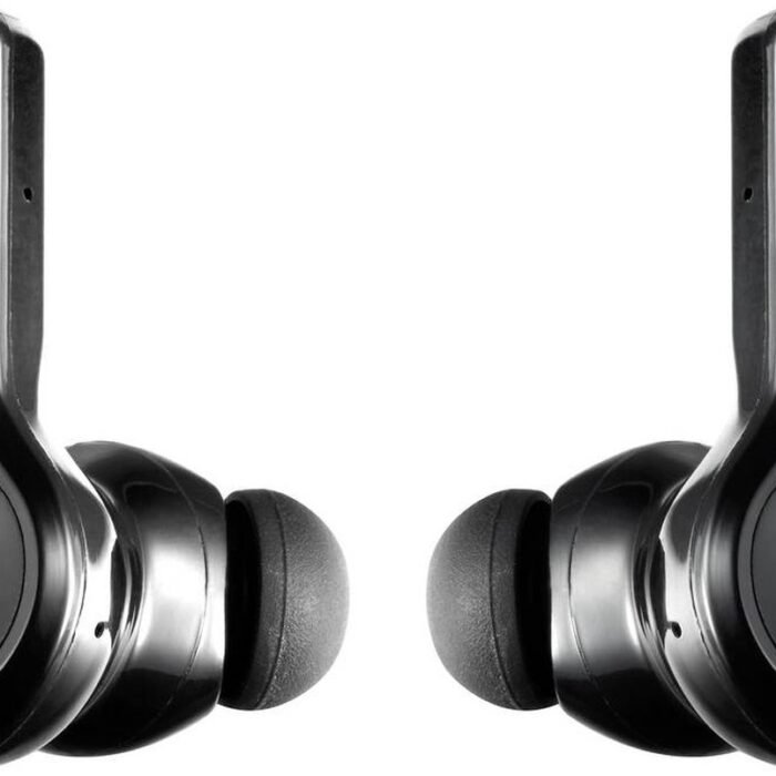 Renkforce RF-NCE-500 In Ear oordopjes Bluetooth Zwart Noise Cancelling Headset, Volumeregeling