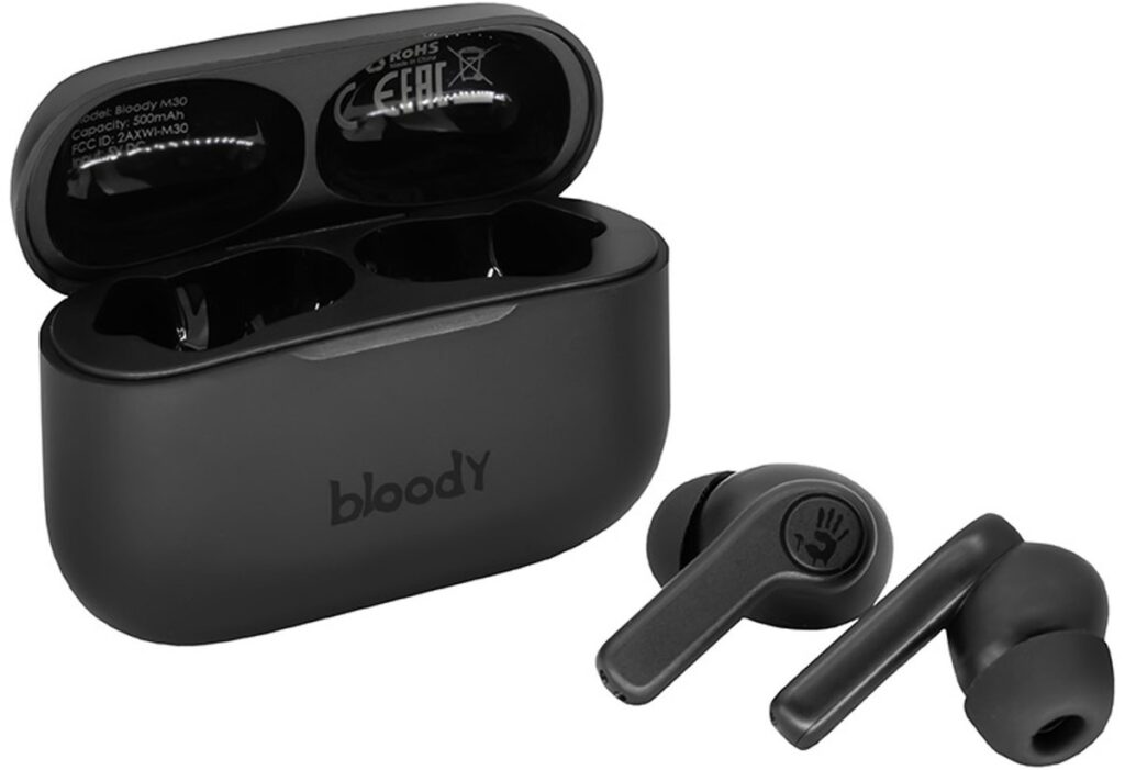 A4Tech Bloody M30 TWS - Koptelefoon - Draadloze hoofdtelefoon - Bluetooth v5.0 - zwart