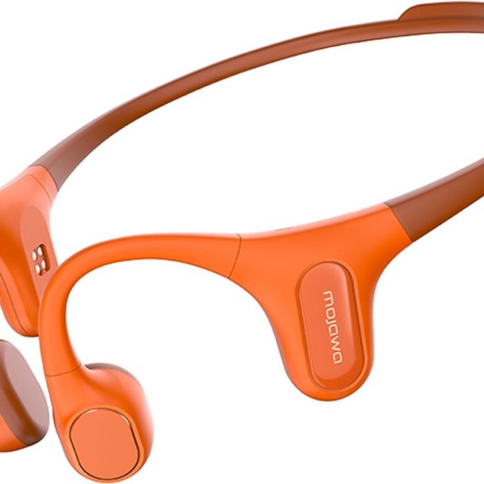 MOJAWA Run Plus | Draadloze Bone Conduction Open Ear koptelefoon| 32GB Bluetooth hoofdtelefoon met voice assistant, ruisonderdrukking, eersteklas geluidskwaliteit, 10uur lange batterijduur, IP68 waterproof voor hardlopen/fietsen