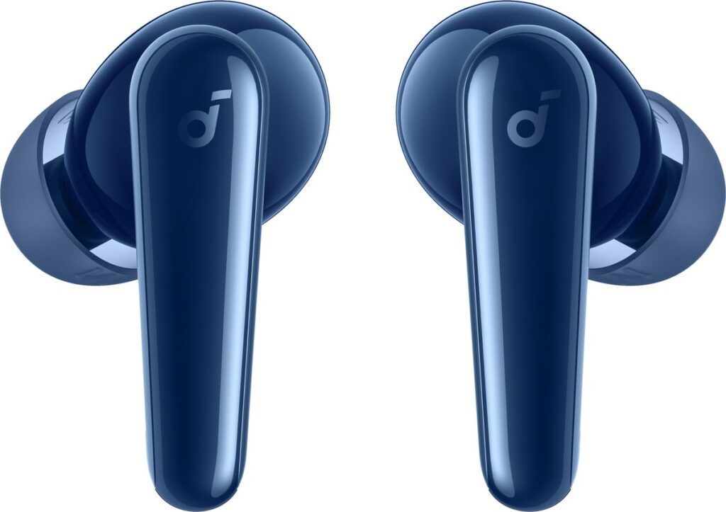 soundcore Liberty 5 by Anker, draadloze oordoppen met noise-cancelling, 2x sterkere stemonderdrukking, realtime adaptieve noise canceling, snelladen, Dolby Audio, heldere gesprekken met 6 microfoons en AI, lange batterijduur