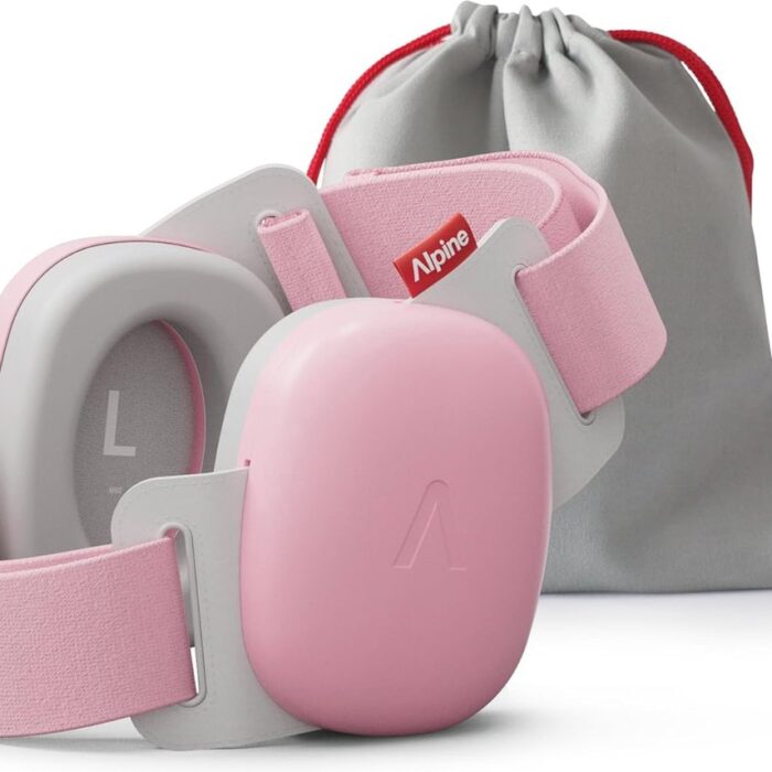 Gehoorbescherming voor Baby's - 24dB Geluidsreductie, Veilig en Comfortabel voor Peuters tot 4 Jaar, Ideaal voor Reizen, CE & ANSI Gecertificeerd, Roze