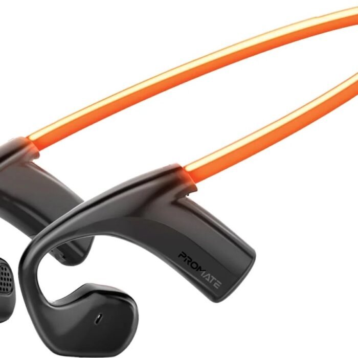 ProMate® RippleGlow - Open-Ear Wireless Neckband - LED Running Light - AudioConduct™ Technology - Multi-Point Pairing - 18 Uur Afspeeltijd - Ergonomisch Comfort - Voor Sport en Dagelijks Gebruik