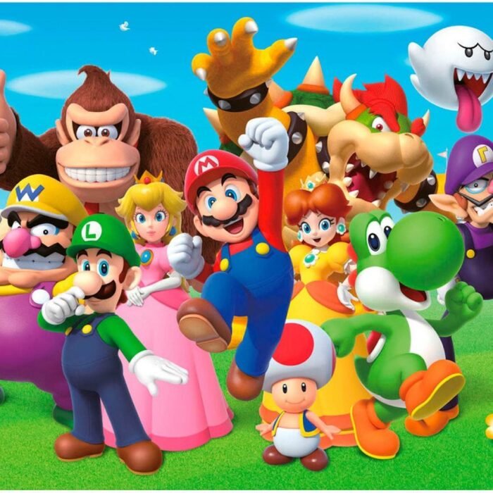 Super Mario en Vrienden - Koptelefoon voor kinderen 3-7 jaar - Blauwe/Rood - Gaming Headphone